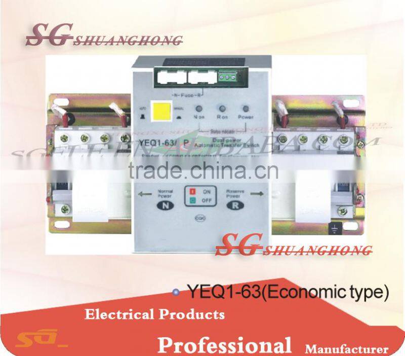 yeq1 63M ats Double Power Automatic Transfer Switch(ATS) 3p/4p