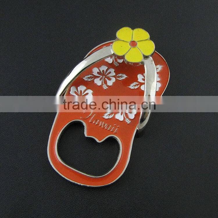 Slipper shaped bottle opener with manget