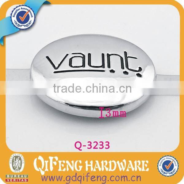 wholesale shinny nickle metal circle logo of suitcase q-3233