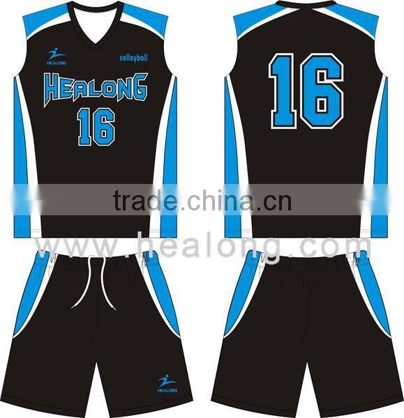 fast delivery plain color volleyball uniform designs
