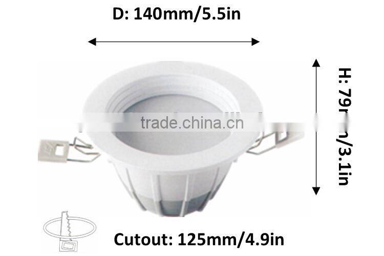 2015 new product indoor decorative led ceiling lighting 10W led downlight driveless led lights patented