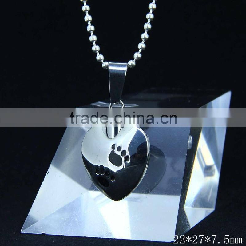 CN-022B Wholesale Fashion Stainless Steel Color Antique Heart Pendant for Couple Jewlery