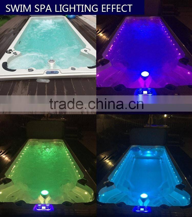 Freestanding swim spa pool with US Balboa acrylic control system massage spa swim pool