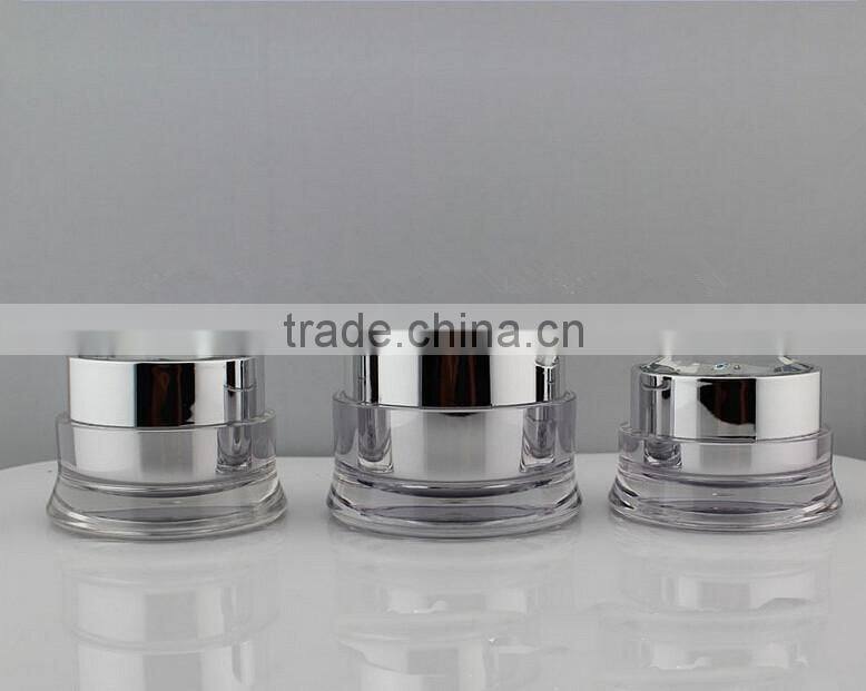 Plastic 30ml silver color cosmetic bottle