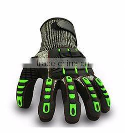 QL black nitrile coated gloves mechanical work gloves