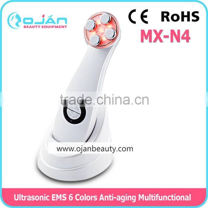 hand-held face and body care machine ultrasonic infrared ems slimming