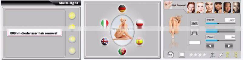 2017 portable CE approved Salon use 808nm laser elight beauty machine