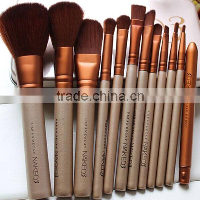 factory direct naked 3 brush set free samples cosmetic makeup brush set