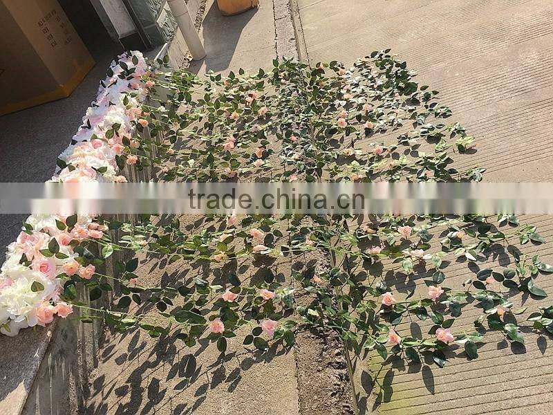 luxury 2m handmade coral and white hanging decorative flower arranging