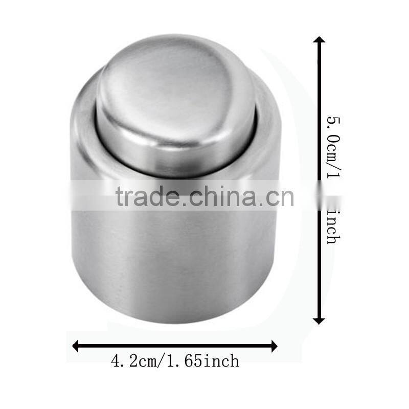 1 PCS Hot Sale New Stainless Steel Vacuum Sealed Red Wine Bottle Spout Liquor Flow Stopper Pour Cap
