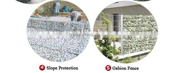 1mX1mX0.5m Galfan galvanized Zn gabion stone cage welded flexible Zoo gabion basket