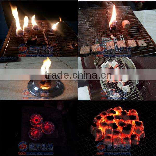 Long Burning Smokeless Natural Wood Hookah Charcoal Briquette Machine For Sale
