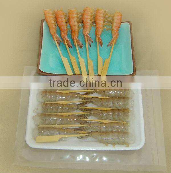 Sale disposable bamboo flat skewer for BBQ 30cm in plastic bag