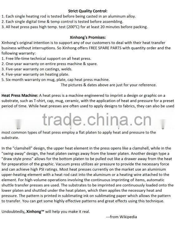 2015 Durable 6 IN 1 Combo Heat Press Machine HP6IN1-2