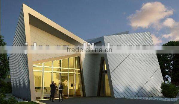 modern decorated steel structure villa/house