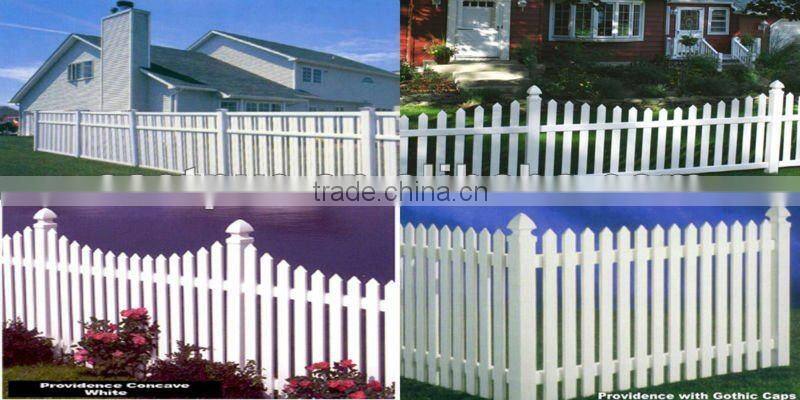 White or Tan vinyl fence