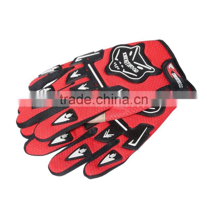 Youth Red Spider Net Dirt Bike Motocross Quads ATV Helmet Goggles+Gloves S M L