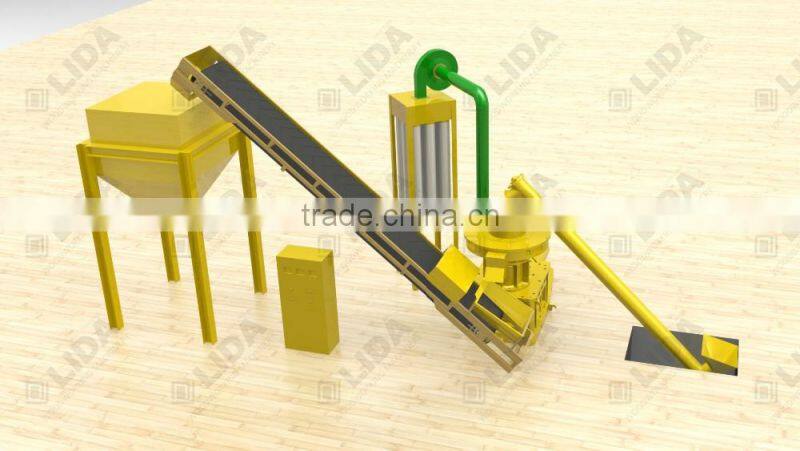 High Quality Vertical Ring Die Sawdust Pellet Mill LD560 with Low price &CE