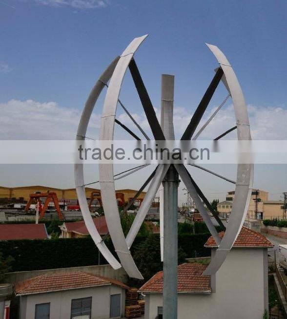 Factory Direct Sale Reliable Quality 10kw low rpm maglev vertical axis wind turbine