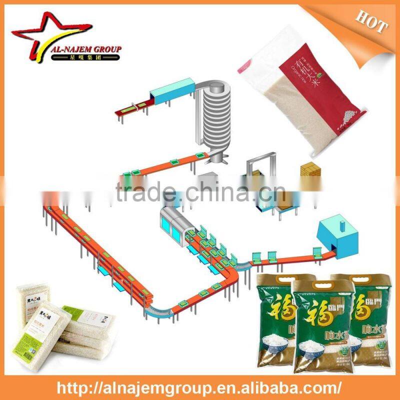 Hot hot puffed rice packing machine rice bag packing machine the price of rice packing machine