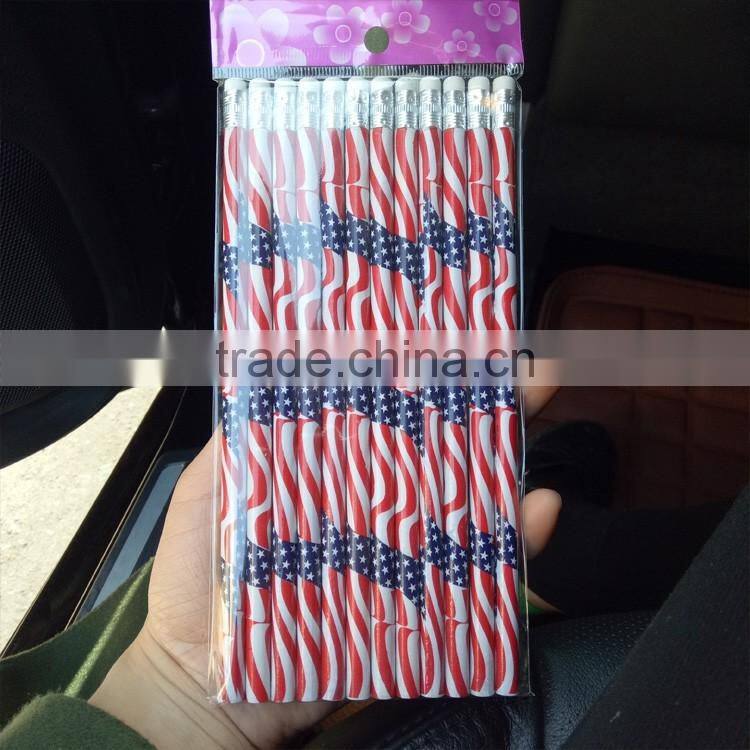 Hexagonal wooden pencil