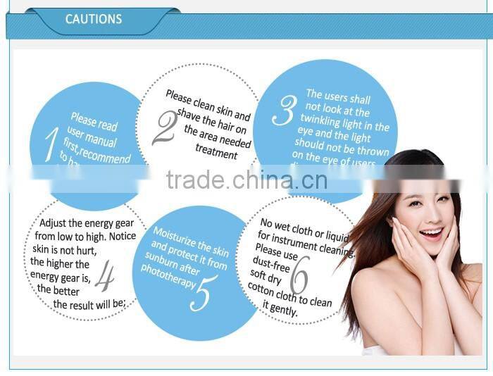 Beauty Salon Hot Sale 2015 Summer Home Use Portable Permanent Laser IPL Photon Hair Removal Epilator Machine