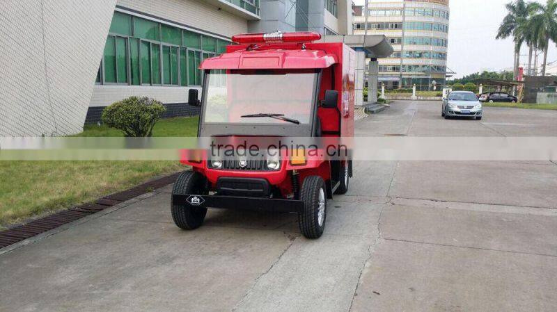 High quality 4 wheel new electric fire fighting utility mini cars CE approved