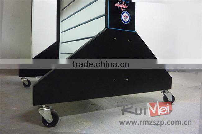 Customized Free Standing Removable Metal Slatwall Display Stand