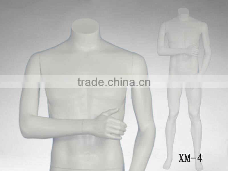 Window display full body dummy headless male mannequin for sale