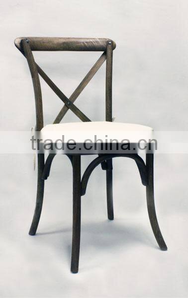 Oak solid cross back chair