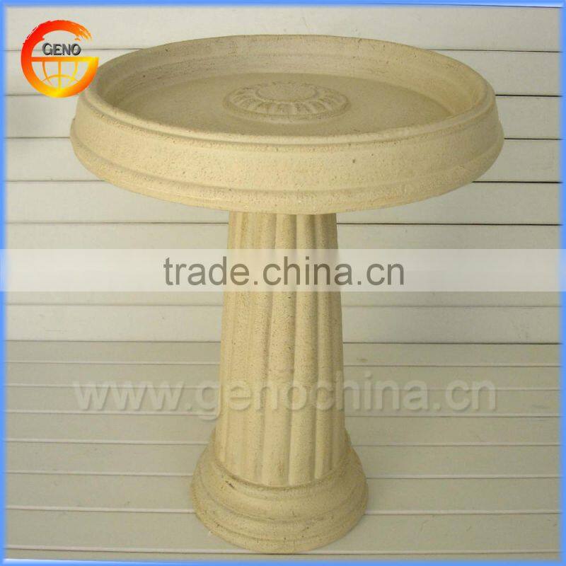 fiberclay garden bird bath for sale
