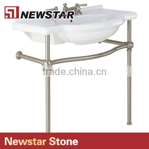 Hotel bathroom metal vanity set