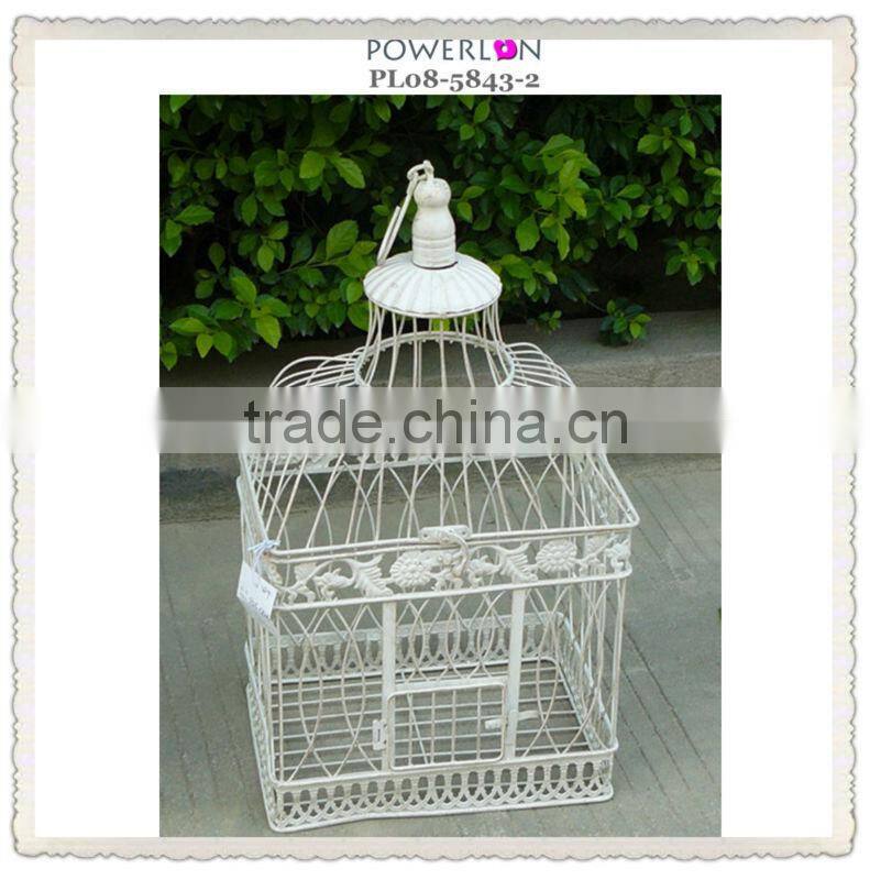 decorative round metal home made bird cages