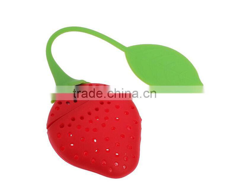 Strawberry Shaped Silicone Tea Infuser,Silicone Tea Strainer,Silicone Tea Tools