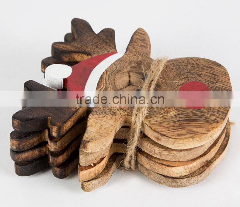 wooden christmas hanging ornament