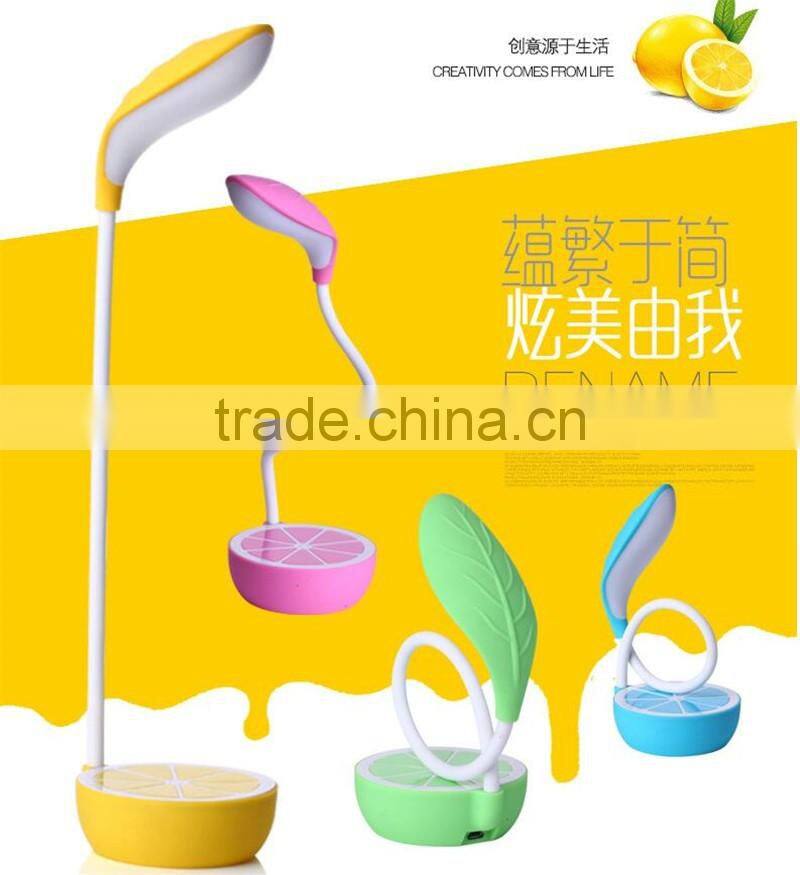 CT-746 New Lemon Lamp LED eye protection desk lamp Foldable study lamp USB Rechargeable Lamps