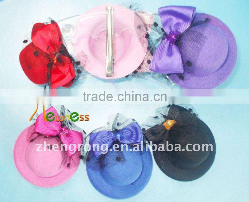 Hot Fashion Hair Accessories Hair Clip Girl's Royal Hair Hat Mix Colour