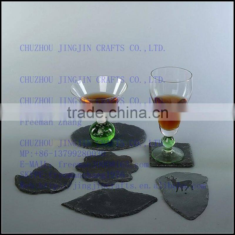 2017 New Top Quality Elegant Household Natural Slate Coaster