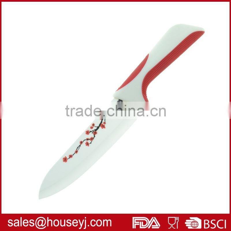 4pcs ceramic knife EVA box packing kitchen knife set printing knife