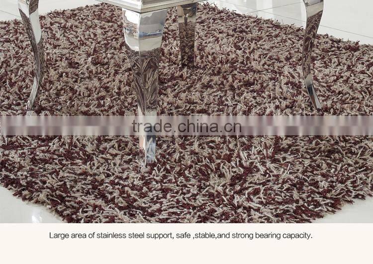 D306 Living Room Furniture Marble Stainless Steel Console Table