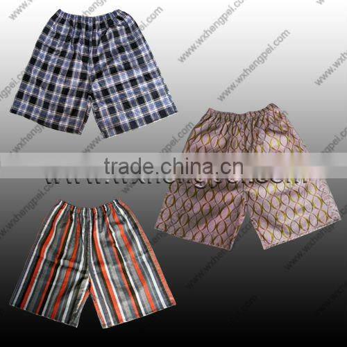 cotton yarn dyed beach shorts