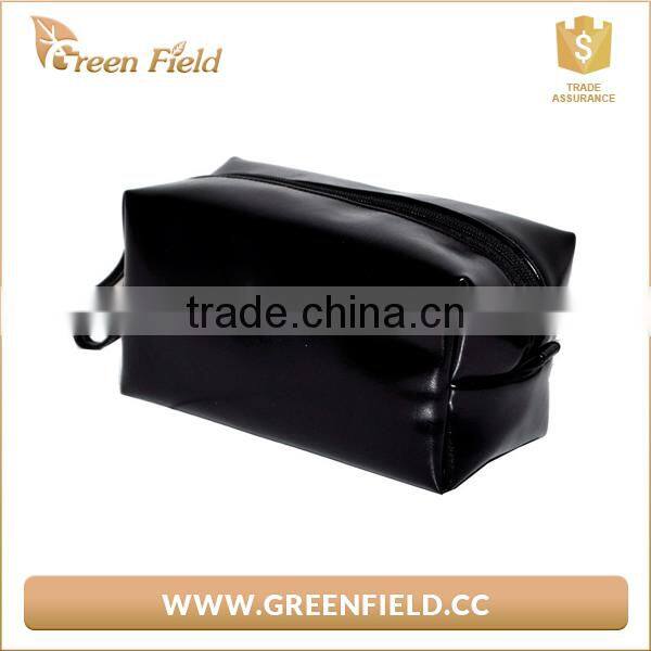 Hot new style black fashion PU toiletry bag for women