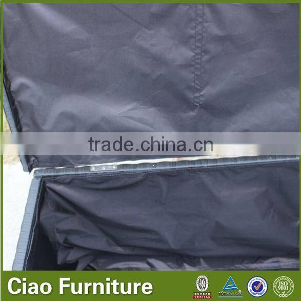 waterproof fabric with rattan or wicker cushion aluminum storage box