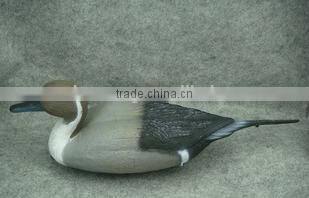 plastic duck decoy, hunting decoy, plastic decoy, with long tail