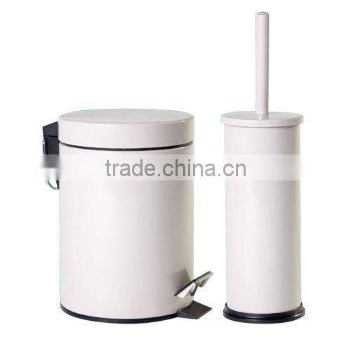 Large capacity kitchen metal pedal bin toilet garbage trash can