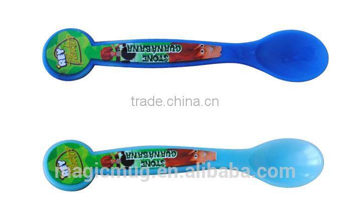 bpa free food grade PS promotional plastic spoon for children