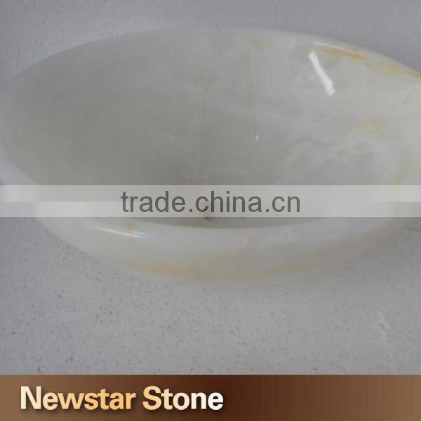 Chinese natural stone bathroom sink onyx sink
