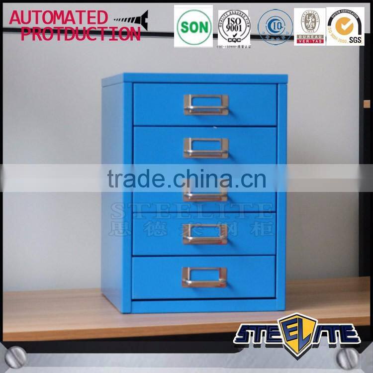 Steel file cabinet 5 drawer cabinet on the table