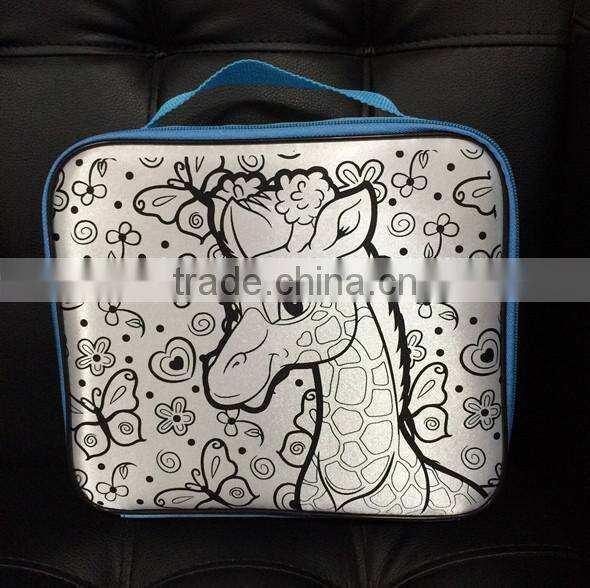 Animation style DIY schoolbag graffiti bag children Hand bag