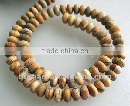 wholesale 16" 6mm Picture jasper beads
